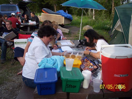 2006 family reunion in Yellowstone National Park